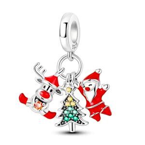 NWOT Santa Silver Pandora FIT Charm
